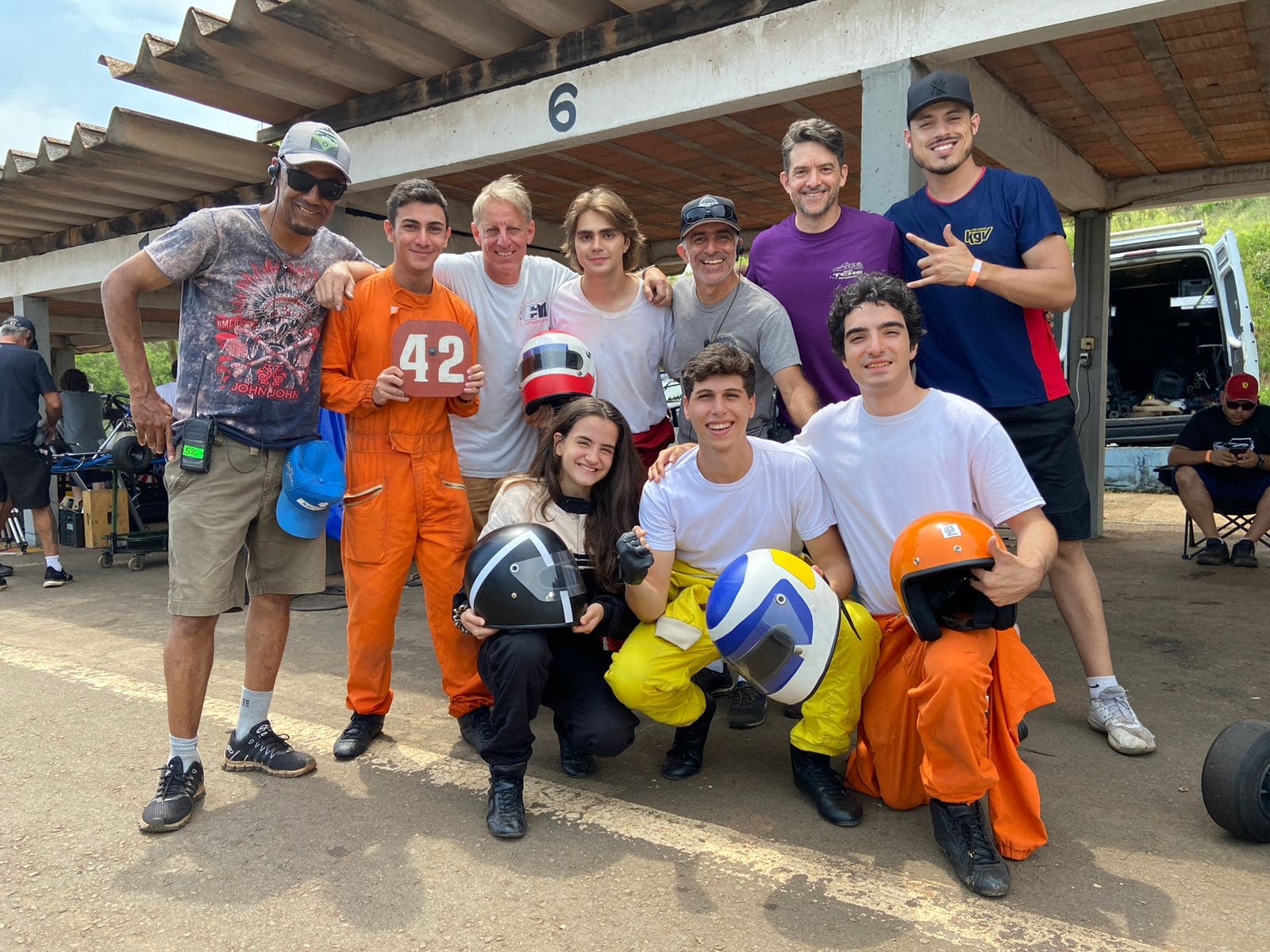 Série Senna - Gravando